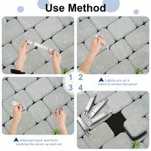 4 Pieces Paver Tool Stainless Steel Paver Extractor Tool 7 X 1 Inch Removal Raise Sunken Brick Tool, Garden Lawn Yard Replace, Paver Patio Blocks - Multiple Styles - View 5