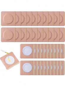 50/100PCS Castor Oil Patches, Convenient, Comfortable, Easy To Carry Absorbent Patches, Suitable For All People, Self-Adhesive Pads Patches For Daily Use, Home Use, Travel Use, Oil Not Included, 1PC - Multicolor - View 2