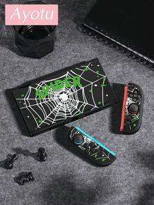 Ayotu Halloween Spider Web & Star Pattern Protective Case, Compatible With Switch, Compatible With New Switch 2 (2025)/Switch NS/Switch OLED, Can Be Installed On Dock Without Removing Protective Case, Universal Game Controller Protective Cover, Switch Game Accessories, Anti-Drop, Anti-Slip, Anti-Scratch, Fashionable And Beautiful, Suitable For Autumn/Christmas/Back To School/Winter/Easter/Birthday Gift/Halloween And Other Occasions. - View 13
