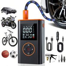Pompa Ban Portabel & Kompresor Udara, Pompa Ban 150PSI dengan Layar Digital LCD, Pompa Udara Portabel 3x Lebih Cepat untuk Mobil, Sepeda Motor, Sepeda, dan Lainnya. 7.4V 1800mAh - Wireless - View 9