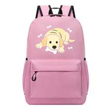 1pc 12*29*42cm Bone Puppy Print Backpack, Unisex Campus Backpack, Suitable For Short Trips And Daily Commute, Large Capacity Compartment For Laptop And School Supplies, All-Season Backpack - Backpack - View 16