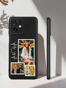 1件個性化情侶信封黑色TPU軟手機殼，適用於Moto G85，可客製化全包防摔磨砂軟殼，可印製高清照片，兼容 18 Pro Max XR、11、12、13、14、15、16 Pro Max、17 Pro Max/17e/S26ultra/S26、S22、S23、S24、S25 Ultra、A13、A14、A15、A16、A53、A54、A55、A56、A05、A04，季節限定，2025手機殼 - 黑色 - 查看 7