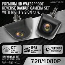 170 Degree Wide Angle 1080P HD AHD Car Rear View Camera Night Vision Reversing Backup Camera For Vehicle Parking Monitoring - B - View 1