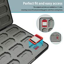 ONETIAOLONG Switch2 32 Game Card Slots And 32 Micro SD Card Slots Storage Case, Compatible With Switch, Switch Lite/OLED/NS - View 3