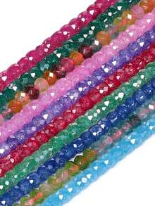 1 Strand 3x2mm Faceted Zirconia Beads Flat Rondelle Cubic Zirconia Beads Loose Spacer Beads For Jewelry Making Diy Bracelet Accessories - Faceted Zirconia - View 12