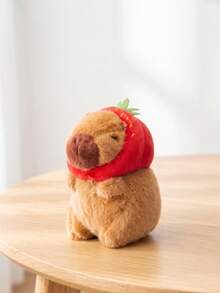 Gantungan Kunci Boneka Capybara Lembut, Boneka Capybara Lucu Realistis, Liontin Capybara, Hiasan Tas Ransel, Hadiah Ulang Tahun, Boneka Plush, Capybara Merah Muda, Hadiah Pesta Anak, Dekorasi Ulang Tahun - MultiWarna - View 10