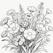 1 Adult Floral Coloring Book, Relaxing Wildflower Coloring Pages, Suitable For Women And Floral Enthusiasts As Birthday And Holiday Gifts - Blooming Flowers - View 7