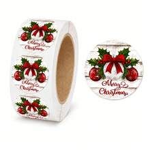 500pcs Merry Christmas Stickers, For Gift Wrapping, Greeting Cards, Envelopes And Party Supplies Christmas Gifts - Multicolor - View 3