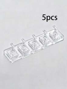 10/5pcs Acrylic Transparent Nail Display Stands, Nail Art Display Racks, Fake Nail Practice Display Stands, Fixed Adhesive Strips, Nail Art Accessories, Nail Art DIY Styling Design Tools - Multicolor - View 10