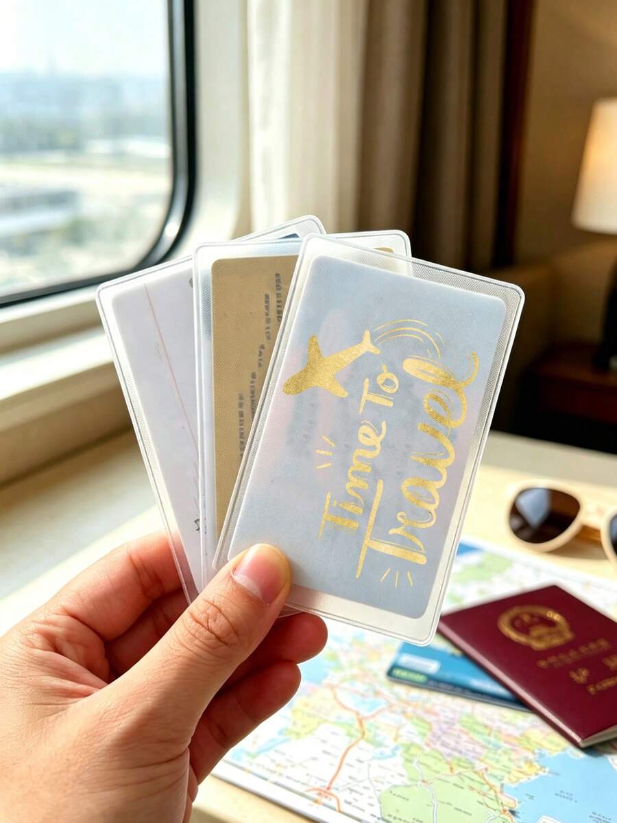 透明防水醫療卡/信用卡套，飛機主題透明PVC套，新款醫療卡套保護套，信用卡保護套