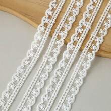 2入 2M 白色波浪花卉蕾絲緞帶 1.5CM寬 DIY衣飾禮品包裝裝飾飾邊 - 絲帶 - 查看 15