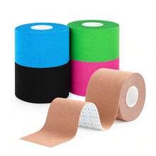 5 Rolls, Kinesiology Tape, Bandage, Muscle Tape, Sports Functional Tape, Dynamic Tape, Suitable For Foot Sports Functional Tape, Daily Exercise, Running - Multicolor - View 7