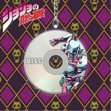 Hasbro Anime JoJo Bizarre Adventure Disc Acrylic Keychain, Cartoon Stand Image Round Pendant, Metal Lobster Clasp Key Ring, Backpack Bag Decorative Charm Gift For Anime Fans - Style Random - View 3