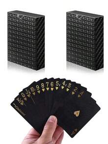 1pc Plastic Foil Playing Cards, Thickened, Waterproof, Anti-Folding, Wear-Resistant, Anti-Fading, Matte Finish, Entertainment Card Game - Multicolor - View 4