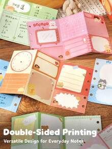 M5 Accordion Loose-Leaf Sticky Notes, Soft Puff Series, Multi-Functional Planner Memo Material Book, Suitable For Notebooks, Diaries, Planners, Back To School Season, School Opening Season - M5 - View 2