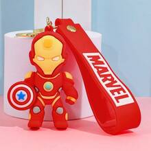Hasbro Iron Man PVC Figure Keychains With Printed Wrist Strap Portable Bag Charm For Collecting Enthusiasts Backpack Handbag Daily Accessory Collection Gift - One Size - View 9