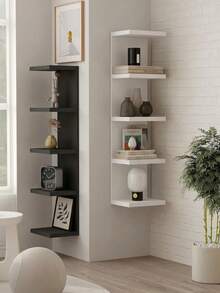 1pc Multi-Layer Minimalist Wall-Mounted Storage Shelf, Modern Living Room Bedroom Wall Decor Rack, Suitable For Books, Dolls, Toys, Clothing, Etc., Applicable For Home, Shop And Product Display - Multicolor - View 10