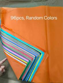 35/96 Sheets Macaron Color Candy Tone Large 20x26 Inch (50x66cm) Colorful Wrapping Paper/Tissue Paper, Suitable For Packaging, Party And Decoration And Other Occasions - Rainbow Tissue Paper - View 8