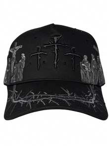 Men Baseball Cap - Black - View 1