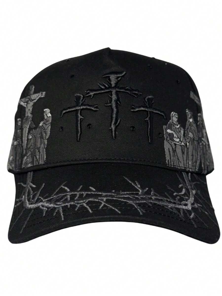 Men Baseball Cap - Black - View 1
