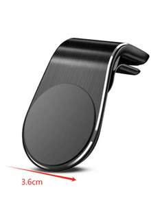1pc L-Shaped Magnetic Car Air Vent Phone Holder, Convenient For Navigation, Great Travel Companion, Stylish Car Storage Solution, Suitable For Holiday Road Trips, Thanksgiving And Christmas Travel - Multicolor - View 12