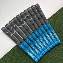 10pcs Golf Grip Rubber Iron Club Universal Non-Slip Wear-Resistant Dual-Color Golf Club Grip - Multicolor - View 10
