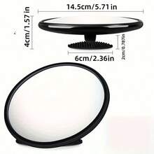 1pc Acrylic Convex Mirror, 360° Wide Angle High Definition Garage Blind Spot Safety Mirror - Waterproof & Anti-Fouling, Indoor/Outdoor Use, High Resolution Concave Design, Suitable For Home, Store, Parking Lot, Warehouse And Office - Square Installation Portable - Multicolor - View 13