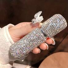 1 Pc High-End Diamond Encrusted Perfume Travel Bottle, 5ml Refillable Mini Spray Bottle With Vacuum Impressed Design,Perfume Storage Crystal Glass Bottle Container, Essential Oils Perfume Organizer, Suitable For Travel For Beach, Holiday Camping - View 3