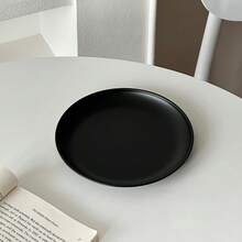 1pc/3pcs Black Stainless Steel High Foot Fruit Tray, Elegant Round Serving Tray For Fruit, Desserts, Snacks, Candy, Kitchen And Dining Room Decor - Black - View 13