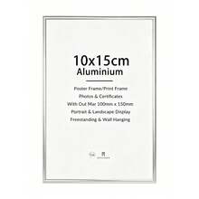 Mosearon 1PK 30x40cm 12x16in Silver Metal Photo Frame, Black A3 Frame, Wall Frame, Silver A4 Certificate Frame, Poster Frame, Wall Decor, Suitable For Photos, Wall Art Decoration, Vertical And Horizontal Display - Silver - View 17