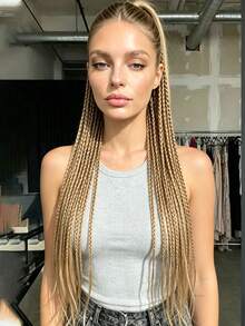 24 Inch Colored Wig, Hair Tie, Three Strand Braid, Chemical Fiber, European And American Style, Explosive Circle, Twisted Braid - Multicolor - View 5