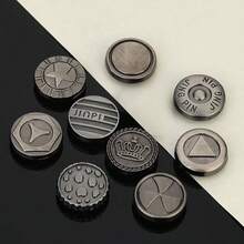 4/8Sets Men's Detachable Adjustable Metal Buttons, Beach Shoes Sandals Slippers Fixing Buckles, Rivet Buckles For Fixing Heel Straps - Multiple Styles - View 13
