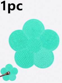 Silicone Makeup Brush Cleaning Pad, Flower Shaped, With Suction Cup, Portable Cleaning Tool, Suitable As Valentine's Day, Birthday, Party Gift - Multicolor - View 14