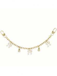 Bowknot Pattern Handbag Chain Accessory, Handbag Extension Chain, Decorative Replaceable Metal Bag Chain, Fashion Y2K Keychain - Multicolor - View 15
