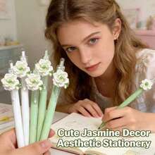 4pcs/Set Random Floral Pattern Ballpoint Pens, Retractable Design, Multiple Patterns, Minimalist Printed Pens, Suitable For Weddings, Parties, Daily Use, Gifts, Perfect Valentine's Day Gift For Friends And Family - A - View 2