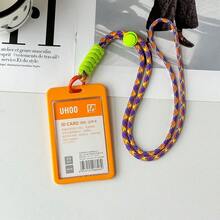Ins Style Couple Card Holder Keychain All-In-One Transit Campus Card Access Card ID Badge Holder Photo Protection Sleeve Transparent Card Pouch, Student, Couple, Office Worker, Portable, ID Protection, Small Card Storage, Commute Use, Valentine's Day Gift, Birthday Gift, Back To School Essential, Daily Travel, Exhibition Badge, Fan Collection - A - View 11
