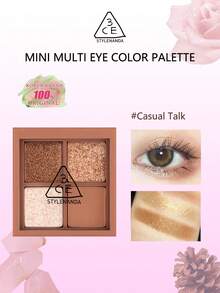3CE MINI 多色眼影盤 Casual Talk,4色眼影盤,啞光與珠光,絲滑柔順高顯色,持久不褪色,便攜迷你尺寸,適合日常使用,K-Beauty,韓系妝容,禮物 - Casual Talk - 查看 2