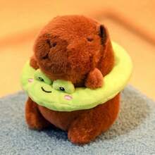 Capybara Plush Doll Cartoon Keychain Pendant, Soft Plush Doll Backpack Pendant, Car Bag Keychain Decoration Gift Keychain, Capybara, Capybara Plush, Capybara, Crochet Capybara, Capybara Bag - Multicolor - View 12