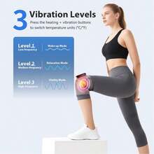 Knee Massager, Electric Knee Warmer, Vibrating Massager, 3-In-1, Shoulder, Leg, Arm Soothing Device, 5000mAh Rechargeable Battery - View 3