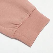 Adidas Men's Simple Small Logo Comfortable Sports Casual Crew Neck Sweatshirt Spring/Autumn JI8165 - Grayish Pink - View 7