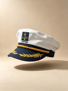 1pc European And American Hot Selling Women Captain Hat Summer Breathable Captain Hat Cosplay Captain Hat Party Costume - Captain's Hat - View 11