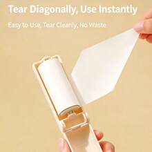 1pc Mini Foldable Lint Remover, 180° Rotating Sticky Roller, With Dust Cover And Replaceable Paper Core, Easy To Tear Off Glue Portable Lint Remover, Suitable For Clothes, Pet Hair, Dust And Fluff Cleaning, Suitable For Home, Travel Office Use - Multi-color - View 13
