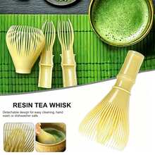 1pc Matcha Whisk, PP Resin Matcha Stirrer, Traditional Handmade Japanese Matcha Whisk, Matcha Brewing Accessory - Multicolor - View 4