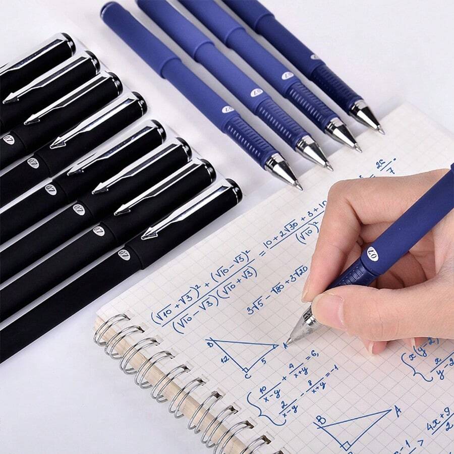 0.7mm Gel Pen Refill, Black Ink, Bold Hard Tip, Calligraphy Signature Pen - Multicolor - View 1
