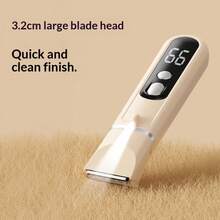 4-In-1 Pet Electric Clipper, Dog Hair Trimmer, Cat & Teddy Dog Electric Grooming Tool, Professional Pet Shaver, Illuminated Pet Hair Clipper - B-White - View 6