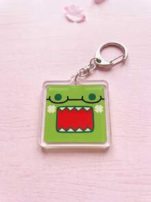 1pc/6pcs Domo-Kun Themed Acrylic Keychains, Featuring Multi-Color Classic Expressions, Funny Glasses, Tongue-Out And Imaginative Cardboard Box Designs, Fashionable Bag Charms, Suitable For Back To School, Gift For Fans, Exquisite Collection, All-Season Use. - Multicolor - View 8
