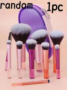 Multi-Color Travel Portable Eyeshadow Brush Makeup Brush - Multicolor - View 4