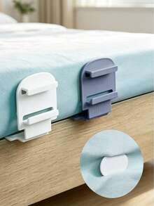 Bed Sheet Anti-Slip Fixing Clips, Duvet Cover Clips, Multi-Functional Bed Sheet And Mattress Clips, Anti-Shift Clips, Bed Rail Anti-Shift Clips, Bed Sheet Fixing Clips - Multicolor - View 3
