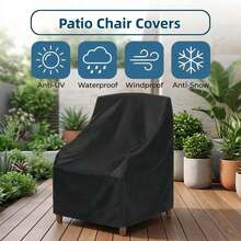 Sarung Kursi Teras yang Dapat Ditumpuk & Sarung Tahan Air untuk Furnitur Luar Ruangan - Sarung Kursi - View 5