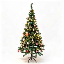 This Realistic Artificial Christmas Tree Is Made Of High-Quality PVC Material, Comes With A Sturdy Metal Foldable Stand. Available In 6 Sizes: 60cm,90cm,120cm,150cm,180cm,210cm. Easy To Assemble And Store. Reusable For Many Holiday Seasons. - Green - View 14